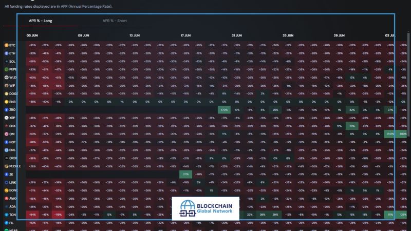 funding rate heatmap