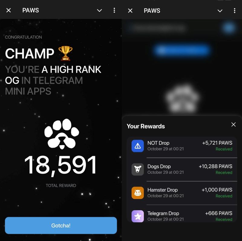 Paws airdrop