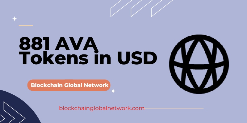 881 AVA Tokens in USD