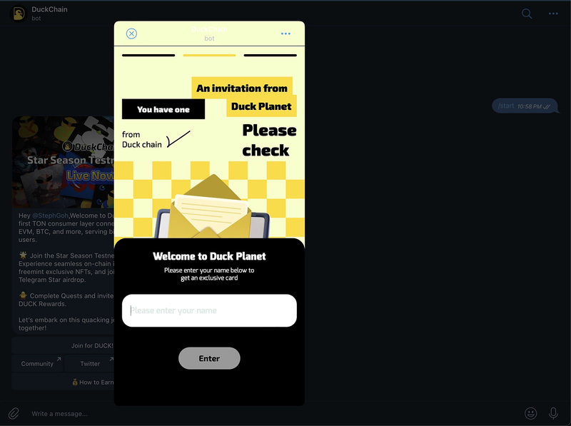 How to participate in the DuckChain Airdrop