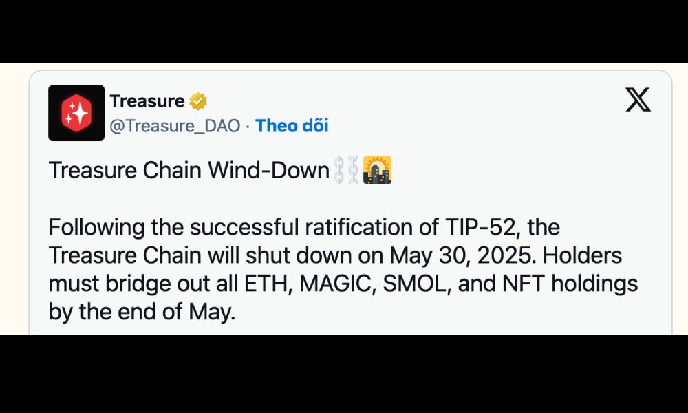 Treasure DAO closed Treasure Chain